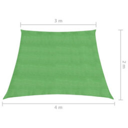 Berkfield Sunshade Sail 160 G/m2 Light Green 3/4X2 M Hdpe - thumbnail 6