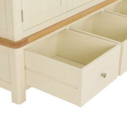 The Furniture Market Marbury Cream Painted Triple 3 Door Mirrored Wardrobe With 3 Drawers - thumbnail 6
