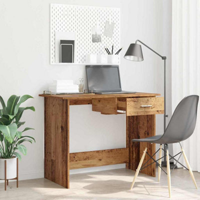 Berkfield Desk Old Wood 100 X 50 X 76 Cm Engineered Wood - image 1