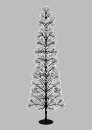 Xmas Haus 1.5M 2000 Ww Micro Led Black Tree - thumbnail 1