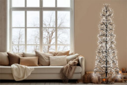 Xmas Haus 1.5M 2000 Ww Micro Led Black Tree - thumbnail 3