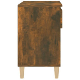 Berkfield Shoe Cabinet Smoked Oak 70X36X60 Cm Engineered Wood - thumbnail 8