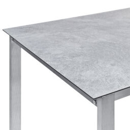 Beliani Garden Dining Set 6 Seater Cosoleto/grosseto Tempered Glass Marble Effect Grey - thumbnail 8