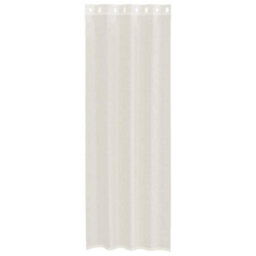 Berkfield Voile Curtains With Grommets 2 Pcs Cream 140X300 Cm - thumbnail 4