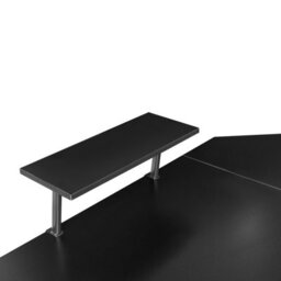 Beliani Corner Desk Tacony Black 180 Cm 140 Cm With Storage - thumbnail 6