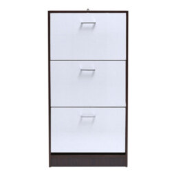 Living And Home Wooden Free Standing Shoe Rack Drawer, 3 Layer Dump Shoes Shelves W 600 X D 240 X H 1190 mm - thumbnail 4