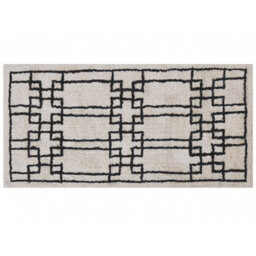Beliani Rug Turhal Beige 80 X 150 Cm Cotton - thumbnail 1