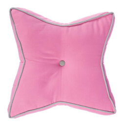 Homescapes Pink And Grey Star Floor Cushion - thumbnail 1