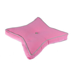 Homescapes Pink And Grey Star Floor Cushion - thumbnail 3