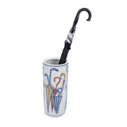 "Ceramic Umbrella Stand, 18"" Tall, Umbrella And Walking Stick Pattern, Walking Stick Holder, Indoor Planters, Entryway Decor, Elega" - thumbnail 5