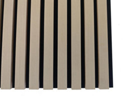 AVER-GROWTH Set Of 2 Wooden Modern Acoustic Wall Panels 120 X 60 Cm - Light Oak Finish - thumbnail 5