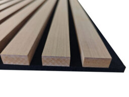 AVER-GROWTH Set Of 2 Wooden Modern Acoustic Wall Panels 120 X 60 Cm - Light Oak Finish - thumbnail 7