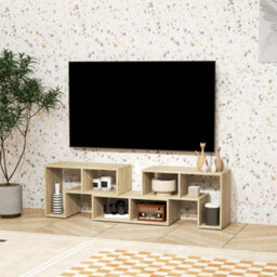 Homcom Tv Unit For Tvs Up To 75 Inches, Free Combination Tv Stand, Grey - thumbnail 6