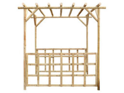 Edecks Rustic Rose Walkway Wooden Garden Pergola Half Sides (W 2400mm X D 2400mm) - thumbnail 4