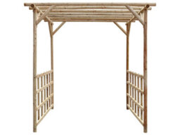 Edecks Rustic Rose Walkway Wooden Garden Pergola Half Sides (W 2400mm X D 2400mm) - thumbnail 3