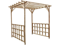 Edecks Rustic Rose Walkway Wooden Garden Pergola Half Sides (W 2400mm X D 2400mm) - thumbnail 2