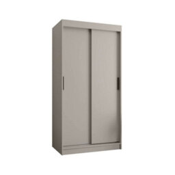 Arte Sleek Cashmere Rubino T Sliding Door Wardrobe 100Cm - Versatile Storage With Contemporary Style - thumbnail 3