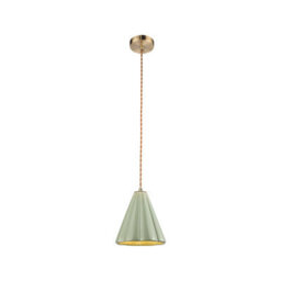 Edit Iris Ceramic Ceiling Pendant Light Antique Brass - thumbnail 3