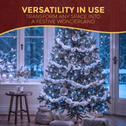 Festive Fix 20M Christmas Lights Indoor Outdoor 200 Led Cold White Fairy Lights Waterproof Mains Powered Timer 8 Modes For Xmas Decor - thumbnail 6