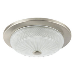Happy Homewares Modern Bathroom Ceiling Light Fitting With Frosted White Moulded Glass - thumbnail 1