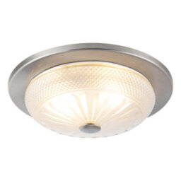 Happy Homewares Modern Bathroom Ceiling Light Fitting With Frosted White Moulded Glass - thumbnail 2
