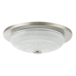 Happy Homewares Modern Bathroom Ceiling Light Fitting With Frosted White Moulded Glass - thumbnail 3