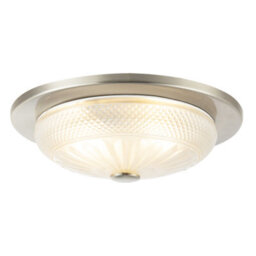Happy Homewares Modern Bathroom Ceiling Light Fitting With Frosted White Moulded Glass - thumbnail 4