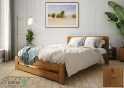 Nodax Durable & Eco-Finish Colour Wooden Bed Frame With Woodstain Finish - F1 Aurora Bed Frame 3Ft (Umbra) - thumbnail 1