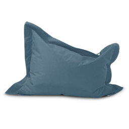rucomfy Beanbags Rucomfy Kids Squarbie Bean Bag - Indoor Or Outdoor Kids Bean Bag Lounger Chair Blue Striped Print - thumbnail 2