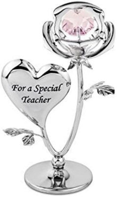 New Crystal Ornament Gift Set Crystocraft Elements Strass Rose Flower - For A Special Teacher - image 1