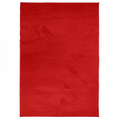 Berkfield Modern Rug Oviedo Short Pile Red 200X280 Cm