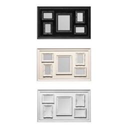 Orsina Black Contemporary 5 Photo Frame,plastic Picture Holder,versatile 3 Portrait & 2 Landscape Image Holder - thumbnail 2
