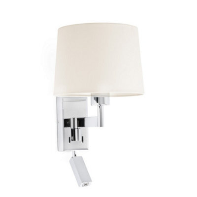 Luminosa Lighting Luminosa Artis Reading Light Wall Light Chrome, E27