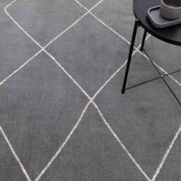 Black Geometric Modern Easy To Clean Abstract Rug For Living Room Dining Room & Bedroom-200Cm X 290Cm - thumbnail 4