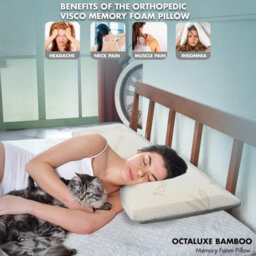istyle mode Bamboo Cover Visco Memory Foam Pillow - thumbnail 7