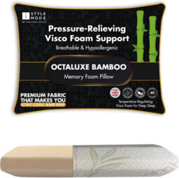 istyle mode Bamboo Cover Visco Memory Foam Pillow - thumbnail 1