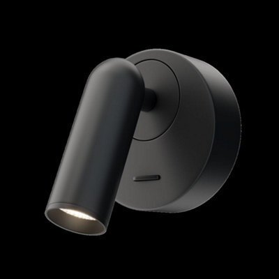 Luminosa Lighting Luminosa Technical Mirax Integrated Led Black Reading Wall Lamp