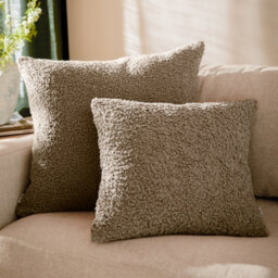 Yard Cabu Chunky Boucle Polyester Filled Cushion, Taupe, 55 X 55Cm - thumbnail 5