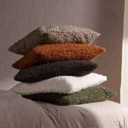 Yard Cabu Chunky Boucle Polyester Filled Cushion, Taupe, 55 X 55Cm - thumbnail 6
