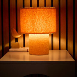 K Living Osaka Yellow Teddy Velvet Table Lamp - thumbnail 2