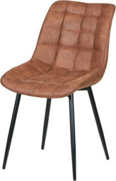 MCC Direct Set Of 2 Tan Suede Effect Dining Chairs Plush Padded Upholstered Accent Chair - Alba By Mcc - thumbnail 3