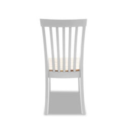 Statement Furniture Florence Highback Wooden Seat Chairs Set Of 2 - White - thumbnail 4