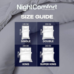 Oxford Homeware 4.5 Tog Super King Duvet 260X220 Cm Ultra-Light Hollowfibre Quilt Cool-Feel Lightweight Comfort Layer - thumbnail 6