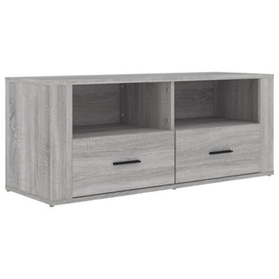 Berkfield Classic Tv Cabinet Grey Sonoma 100X35X40 Cm Engineered Wood - image 1