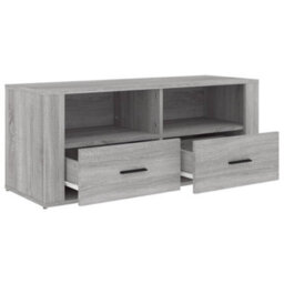 Berkfield Classic Tv Cabinet Grey Sonoma 100X35X40 Cm Engineered Wood - thumbnail 6