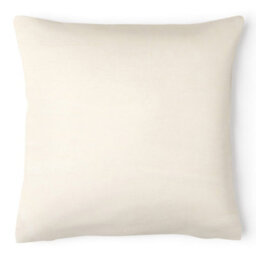 Intimates Premium Velvet Square Cushion, Contemporary Style With Zip Closure, Machine Washable - Cream