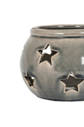 Garda Star Candle Lantern Rustic Ceramic Decor For Cozy Spaces - thumbnail 4
