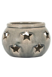 Garda Star Candle Lantern Rustic Ceramic Decor For Cozy Spaces - thumbnail 3