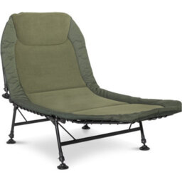 Loops Premium Wide Adjustable Fleece Bedchair For Camping & Fishing With Pillow And Levelling Feet - thumbnail 1