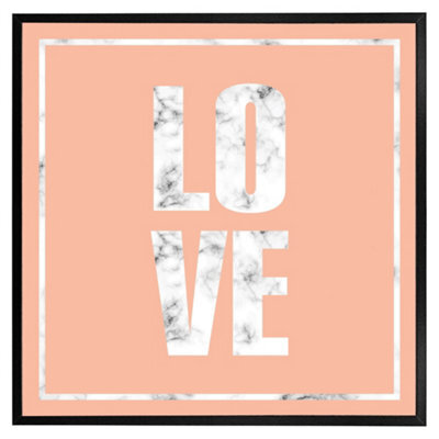 "Andrew Lee Love Marble (Picutre Frame) / 12X12"" / Grey" - image 1